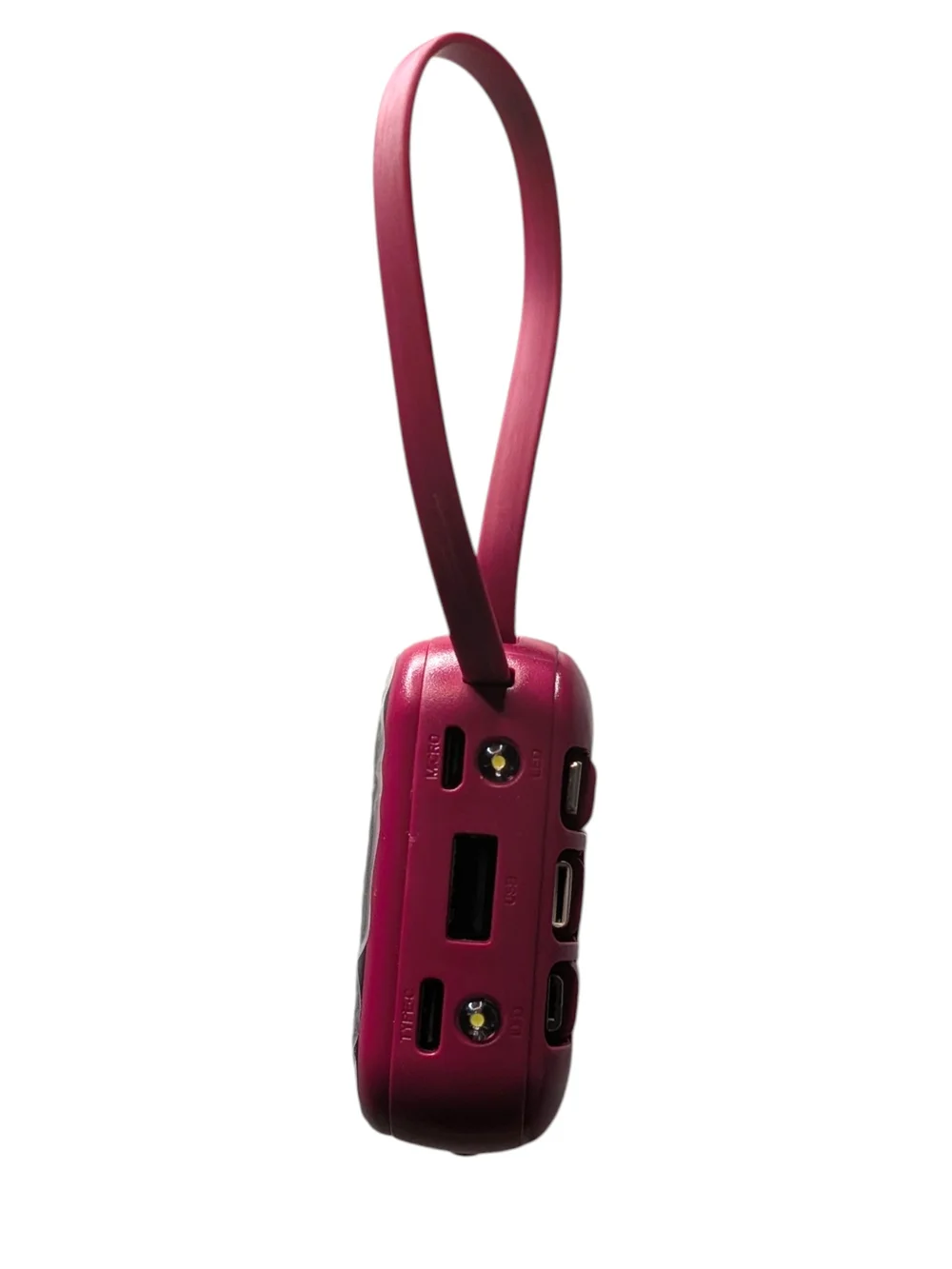 LADAPU Portable Power Bank in Deep Magenta